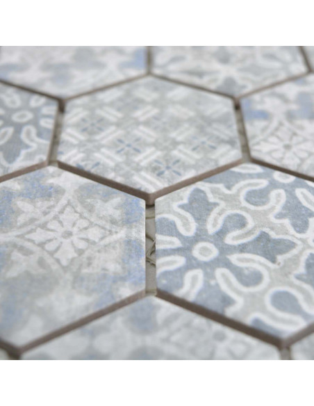 Hexagon Marockansk Klinker Mosaik Blå | Ekosten.se