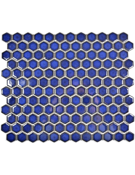 Kobolt Blå Hexagon Mosaik Blank | Ekosten.se