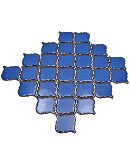 Lantern Mosaik Kobolt Blå | Ekosten.se