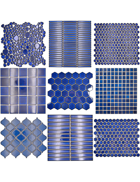 Lantern Mosaik Kobolt Blå | Ekosten.se