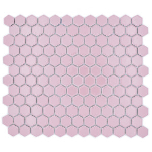 Rosa Hexagon Mosaik Blank | Ekosten.se
