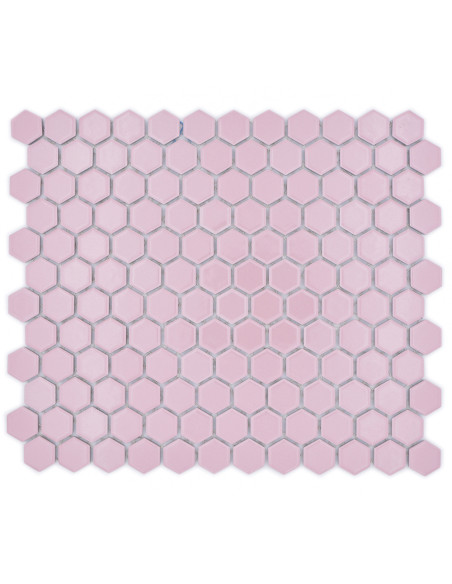 Rosa Hexagon Mosaik Blank | Ekosten.se
