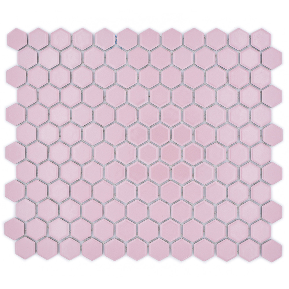 Rosa Hexagon Mosaik Blank | Ekosten.se