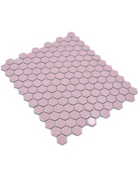 Rosa Hexagon Mosaik Blank | Ekosten.se