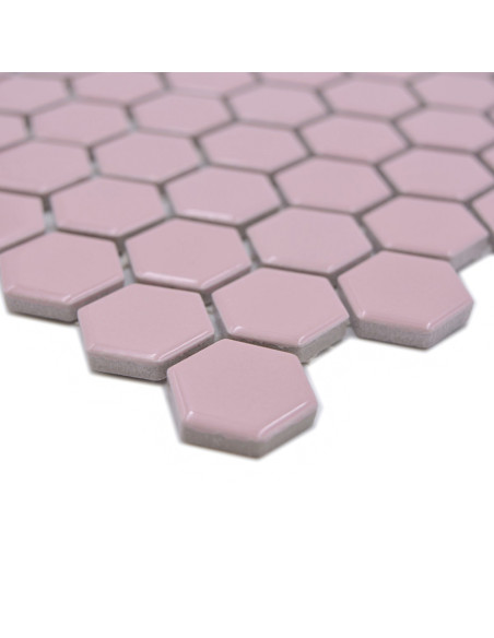 Rosa Hexagon Mosaik Blank | Ekosten.se
