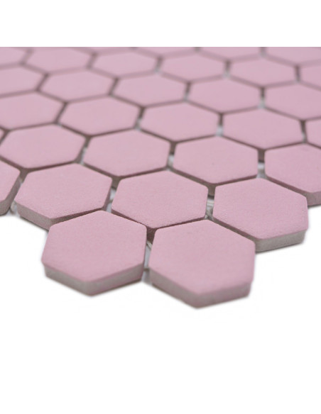 Hexagon Klinker Mosaik Rosa | Ekosten.se