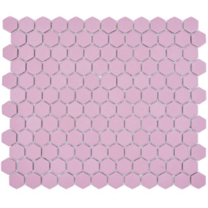 Hexagon Klinker Mosaik Rosa | Ekosten.se