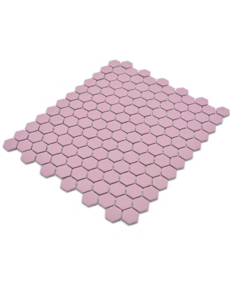 Hexagon Klinker Mosaik Rosa | Ekosten.se