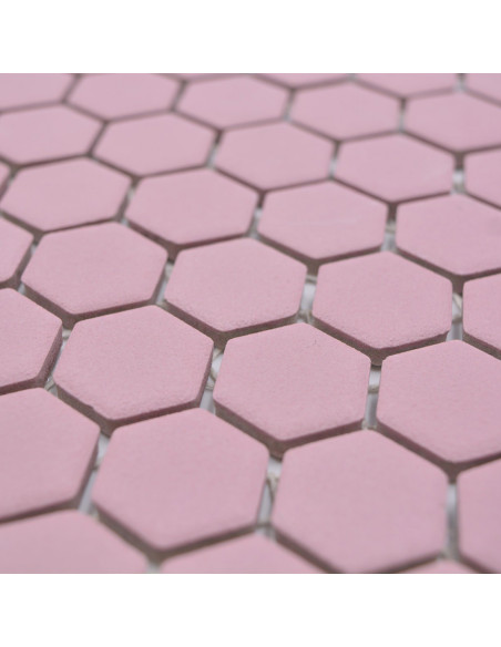 Hexagon Klinker Mosaik Rosa | Ekosten.se