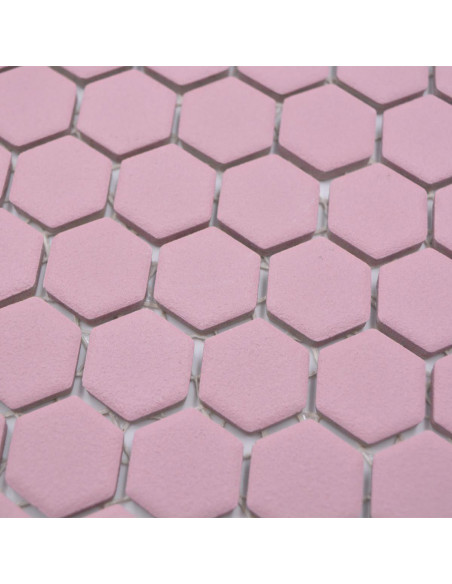 Hexagon Klinker Mosaik Rosa | Ekosten.se