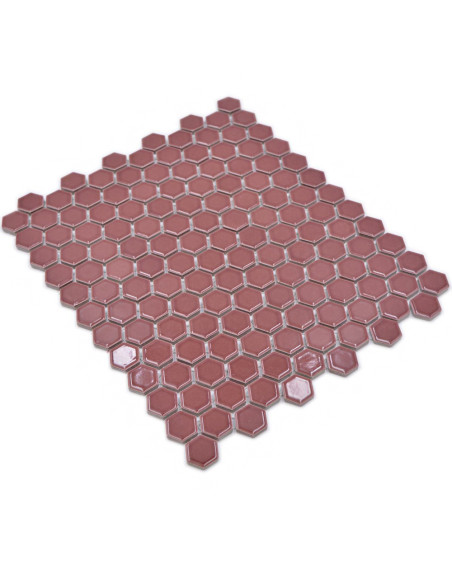 Röd Hexagon Mosaik Blank | Ekosten.se