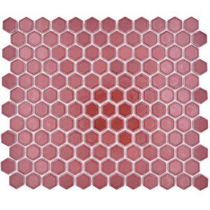 Röd Hexagon Mosaik Blank | Ekosten.se