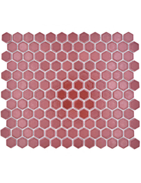 Röd Hexagon Mosaik Blank | Ekosten.se