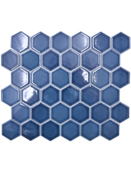 Hexagon Mosaik Blå Blank | Ekosten.se
