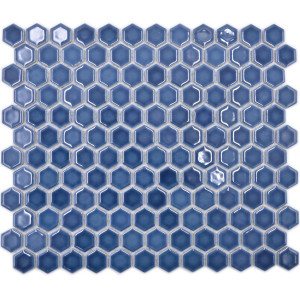 Blå Hexagon Mosaik Blank | Ekosten.se