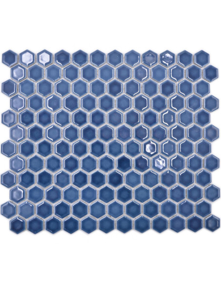 Blå Hexagon Mosaik Blank | Ekosten.se