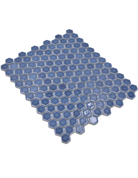 Blå Hexagon Mosaik Blank | Ekosten.se