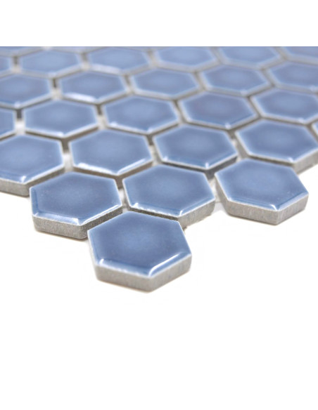 Blå Hexagon Mosaik Blank | Ekosten.se