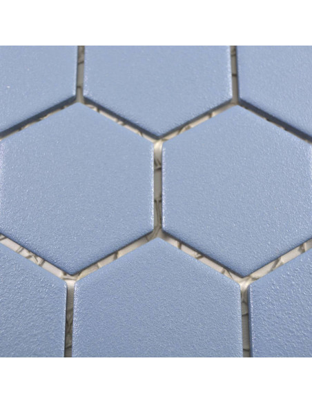Hexagon Klinkermosaik Blå Matt | Ekosten.se