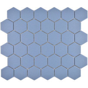 Hexagon Klinkermosaik Blå Matt | Ekosten.se