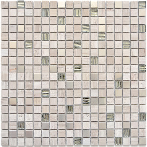 Marmor Kristall Mosaik White Wood | Ekosten.se