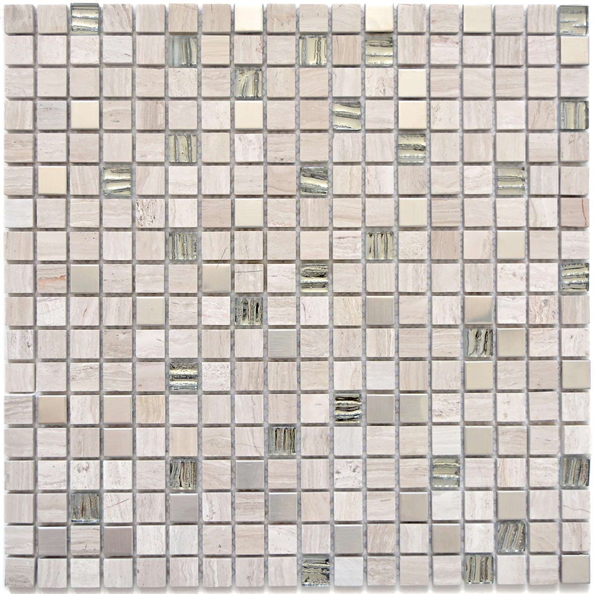 Marmor Kristall Mosaik White Wood | Ekosten.se