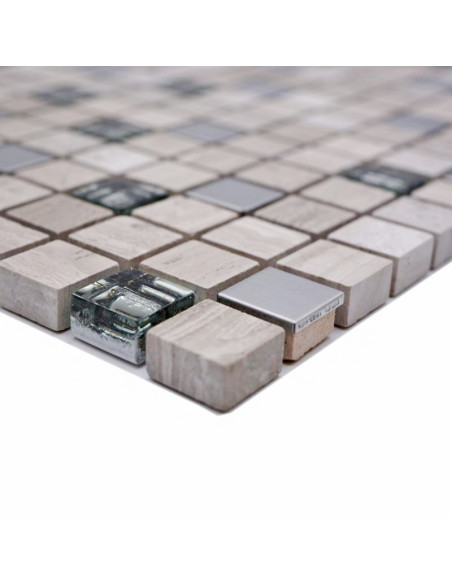 Marmor Kristall Mosaik White Wood | Ekosten.se