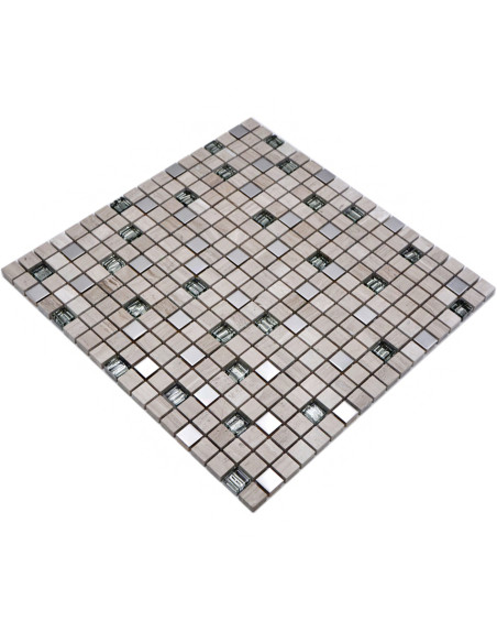 Marmor Kristall Mosaik White Wood | Ekosten.se