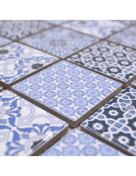 Retro Keramik Mosaik Blå | Ekosten.se