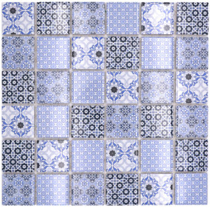 Retro Keramik Mosaik Blå | Ekosten.se