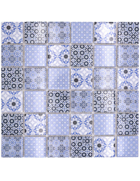 Retro Keramik Mosaik Blå | Ekosten.se