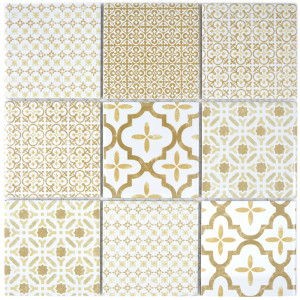 Marockansk Keramikmosaik Warm Beige | Ekosten.se