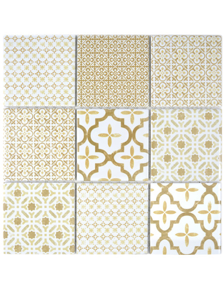Marockansk Keramikmosaik Warm Beige | Ekosten.se