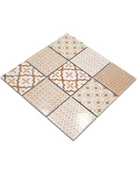 Marockansk Keramikmosaik Warm Beige | Ekosten.se