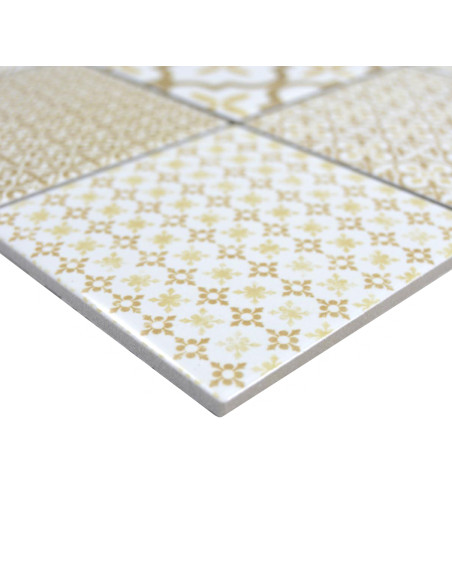 Marockansk Keramikmosaik Warm Beige | Ekosten.se