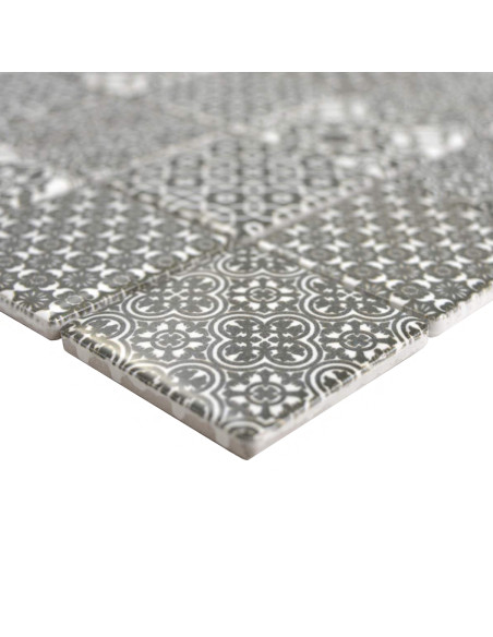 Retro Keramik Mosaik Svart | Ekosten.se