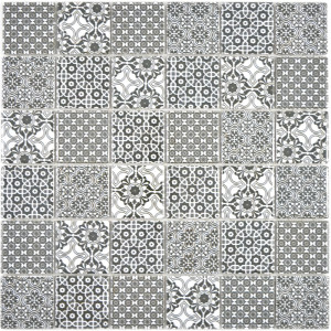 Retro Keramik Mosaik Svart | Ekosten.se