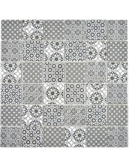 Retro Keramik Mosaik Svart | Ekosten.se