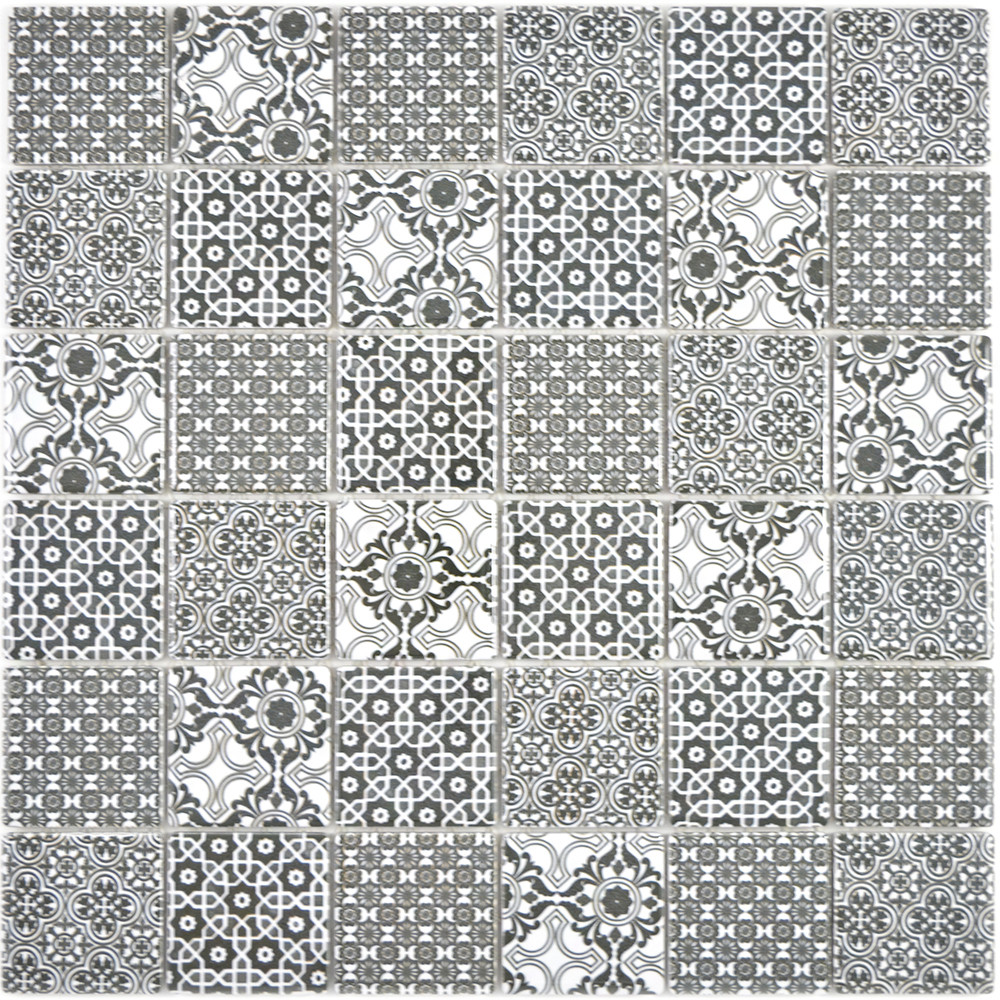 Retro Keramik Mosaik Svart | Ekosten.se