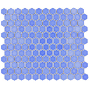 Ljusblå Hexagon Mosaik Blank | Ekosten.se