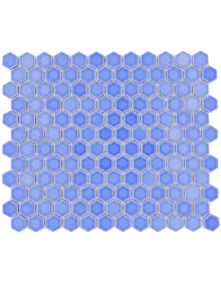 Ljusblå Hexagon Mosaik Blank | Ekosten.se