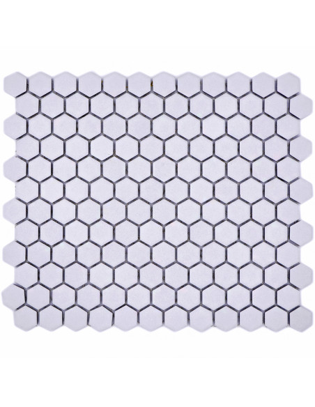 Hexagon Klinker Mosaik Vit | Ekosten.se