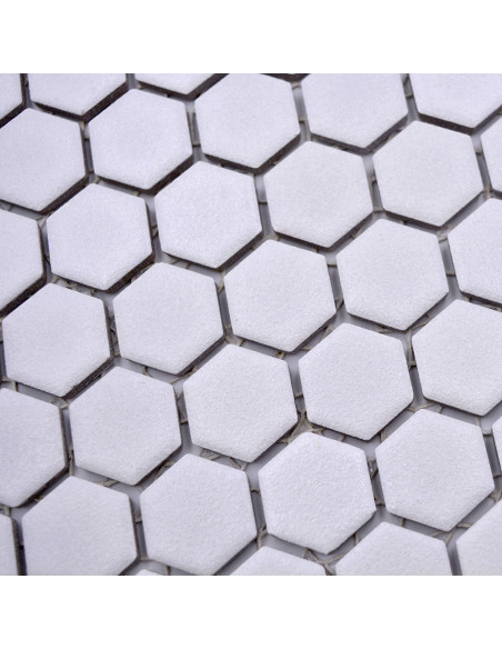 Hexagon Klinker Mosaik Vit | Ekosten.se