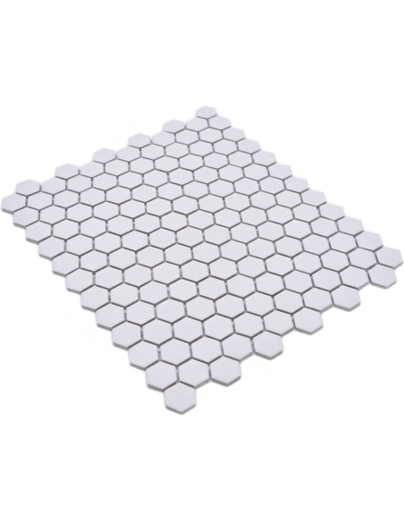 Hexagon Klinker Mosaik Vit | Ekosten.se