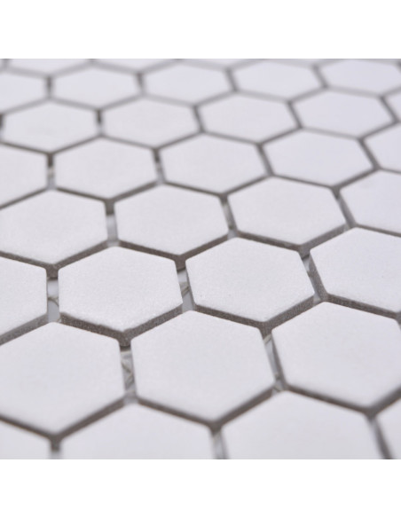Hexagon Klinker Mosaik Vit | Ekosten.se