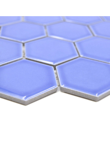 Hexagon Mosaik Ljusblå Blank
 | Ekosten.se