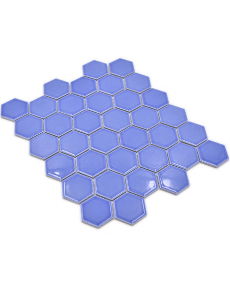 Hexagon Mosaik Ljusblå Blank
 | Ekosten.se