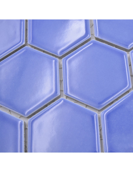 Hexagon Mosaik Ljusblå Blank
 | Ekosten.se