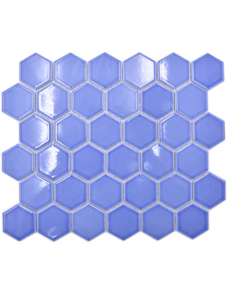 Hexagon Mosaik Ljusblå Blank
 | Ekosten.se