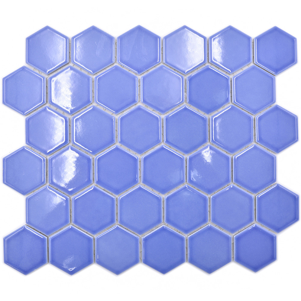 Hexagon Mosaik Ljusblå Blank
 | Ekosten.se